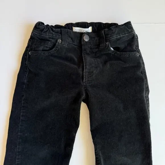Gymboree Boys Corduroy Straight Leg Black Cotton Pants 6 - Picture 4 of 9